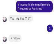 Lads help! I don&#39;t wanna be Ara Araed! (The video was of her saying Ara Ara) from ferdows ara