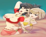 Asuka and Haruka&#39;s Shifting Sand Dance (by uwaxa) from melissa sand dance