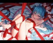 Cute girl tied up with ribbons from girl tied up sex ticling