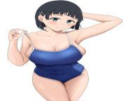 Suguha Posing In Her Swimsuit (Sword Art Online) from sword art online suguha xxx