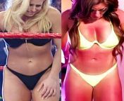 Trish Stratus vs Mandy Rose bikini contest from wwe diva trish stratus vs torrie wilson bikini contest