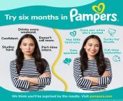 Try six months in pampers, you&#39;ll be surprised by the results from skymouse diapergals in pampers diaper