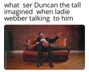 I hope webber will be a black woman so Duncan can fulfill his desire from duncan