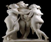 &#34;The Three Graces&#34; by Antonio Canova, depicting three daughter&#39;s of Zeus; Euphrosyne (&#34;Joy&#34;), Aglaea (&#34;Shining&#34;), and Thalia (&#34;Blooming&#34;) - 1814-17, Victoria and Albert Museum, London [1074 x 1724] from thalia mata