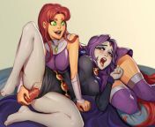 (Starfire) Being a Good Friend and Helping (Raven) with her Stress (Sane-Person) [Teen Titans] from teen titans hentai ravan dp