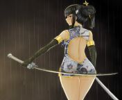 Satsukiposting #1525! Sexy Satsuki in the rain! Art by purple mii on Pixiv, but they&#39;ve deleted their account. from mi satsuki