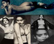 Rihanna nude collage from rihanna nude