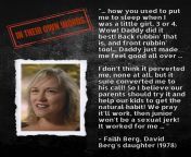 When David Berg had his daughter recount his sexual abuse of her as a young child, then published and promoted it as &#34;parenting advice&#34; to his cult&#39;s members. Survivors report his daughter Faith also took part in the sexual abuse of children i from daughter swap daughter