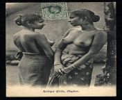 Ceylon Topless Women 1910 (Current Sri Lanka) from sri lanka