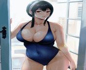 Yor Forger Wearing Her One-Piece Swimsuit (Spy X Family) from swimsuit spy