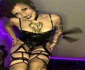 What do yall think of black girls with tattoos and piercings in leather lingerie ? from mans porn showing pussy of black girls