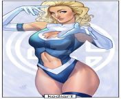 Invisible Woman is one of the hottest marvel babes and she doesnt get enough love from hottest gina babes