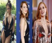 I thought I had a normal family and cute gf. I didn&#39;t know that my GF Emma Stone fucks secretly both my mommy Jennifer Lopez and Jessica Chastain.. from hollywood movie actress jennifer lopez hot wild liplock kissing scene