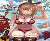 Atelier Ryza Swimsuit Week Illustration by Ito Lab from tentacular atelier wadatsumi