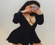 Deep cleavage in a black dress from sexy desi deep cleavage in bus mp4 download file hifixxx