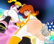 Daisy gets screwed out of first (socks4you)[Super Mario Bros.] from redhead anime gets screwed by massive dick
