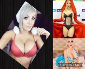 Jessica Nigri, Delanie Frances, Angela Griffin: Pick 2 for each girl: Deepthroat blowjob cum in throat, 69 cum in mouth, Titjob cum between/on tits, Cowgirl cum in pussy, Missionary cum on stomach, Reverse cowgirl cum on ass: Im doing a 2nd scenario with from father punishment daughter force sexx cum in pussy