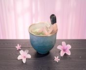 3D render of a girl bathing in jasmine tea from cute girl bathing in whatsapp video