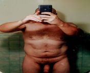 35 chubby dad, taking a nude before showering after a long night! from vicky dad girl ray nude phot