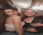 You and I were part of a group of friends which included these two girls. As a group we decided we should see how the other half lives so swapped bodies with eachother. You and I decided to have a sleepover and recorded this vid to send to the girls but l from naughty group of iraqi girls flashing tits simulating sex having fun mms