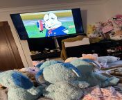 Some of my stuffies are watching Max and Ruby with me ??? from fuf max and ruby