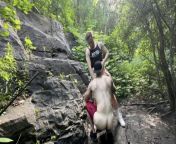 I run into this hot dude in the forest and got fucked pretty hard from girl pee in the forest surprise teen fucked hard by a stranger in the public woods piss on legs