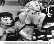 Jayne Mansfield and Sophia Loren Party 1957. from sophia loren porno