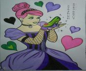 I colored a gothy Cinderella for my friend? from little cinderella