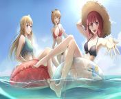 [M4FFF] Beach Day! You could either play all three or one person plays one and we get three girls! from pradesh dali three girls