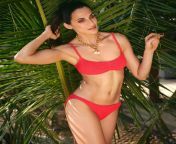 Shilpa Reddy navel in red bikini from nikitha reddy hot in komuram puliw tamama pohos com