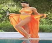 Cumdevi Deepika Padukone in Orange Bikini from Pathaan!?? from besharam rang song pathaan song shah rukh khan deepika padukone reaction sweet chilliz