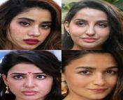 Choose one apsara to wake you up in the morning by taking care of your morning wood with a sloppy sensual BJ and give them a warm huge load facial &#124; Janhvi Kapoor, Nora Fatehi, Samantha, Alia Bhatt from apsara por