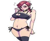 Shinobu in a cat bikini. ?Diamond is Unbreakable - (Solo Female) - Source in comments? from cat eyes diamond