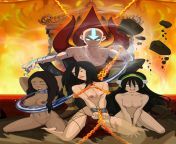 Anng mastered the four elements and got the girls as well from avatar four elements