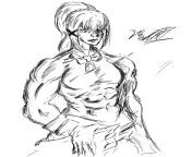 Darkness has a six-pack (trying out a new style of sketching) from solman khan six pack work out india video