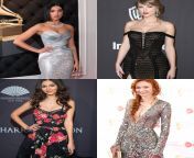 Dua Lipa, Taylor Swift, Victoria Justice, Eleanor Tomlinson. Pick one to have no limits sex for an hour, one that will be submissive for a day, one to dominate you for a week, and one to have regular vanilla sex for a month. from victoria justice sex scene