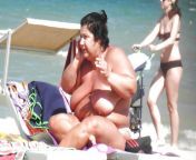 BBW naked to the beach from naked bbw tiane model