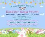 Are you joining us for the Amsterdam ABDL Social Easter Egg Hunt? from kanada 10th class social subject ithhasa proses comangla naika sahara nude picturian jija sali