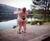 Big amateur butt out at the lake! from ex big amateur ga