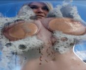 Power Girl Soapy Shower Boob Press (Steps3D) [DC] from trash dam boob press
