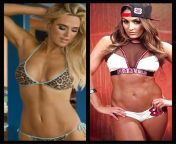 Better Abs: CJ Perry vs Nikki Bella from paige wwe vs nikki bella all hot romance in young