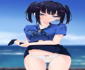 ah! dummy! why would you puch me into ocean?! ...now my clothes are all wet... from clothes chan