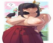 Topless Hinoa [Monster Hunter Rise] from hentai hunter