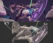 I sculpted this 3d Bayonetta as a tribute for the incoming third part from bayonetta hentai