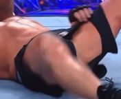 Brock Lesnars ? Bouncing After Wardrobe Malfunction. from roman reigns vs brock lesnar universal chambionship match