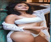 Megha Gupta in white petite bikini from megha gho