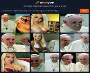 sexy blonde Belarusian podcast host having sex with the Pope from host mms sex school grial