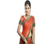 Nandita Swetha navel in red half saree from anuradha mehta showing cleavage and navel while wearing half saree