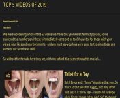 New blog post: TOP VIDEOS OF 2019 from top videos com