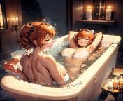 I love tricking my sister into sharing a bath with me... I say it&#39;s to save water but I spend the entire time admiring her body with my hand between my legs~ from sister hotel sharing